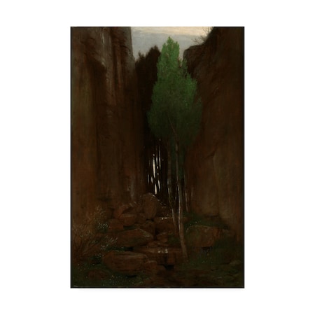 Arnold Bocklin 'Spring In A Narrow Gorge' Canvas Art,16x24